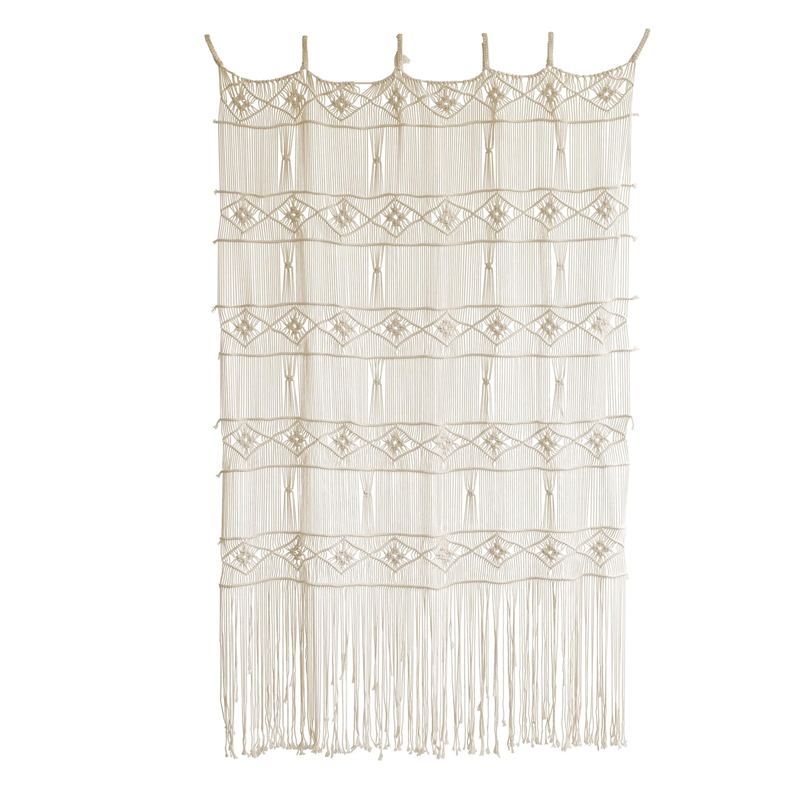Macrame Curtains for Windows Panels Macrame Wall Hanging Doorway Curtain Craftsmanship Boho Home Wall Decor 52"x75"