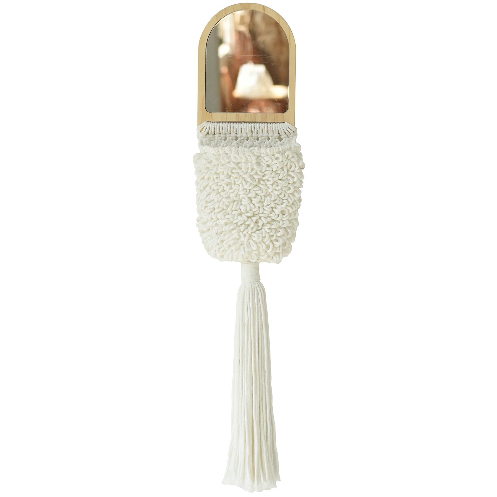 Small Mirror Door Mirror Hanging Boho Mirror Macrame Wall Art Decortive Macrame Mirror Wall Art Decortive Enterway Mirror Bathroom Mirror Handmade Christmas Wall Decor 27" L