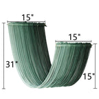 Macrame Wall Hanging Green Boho Wall Decor Textile Tassel Cord Home Decor