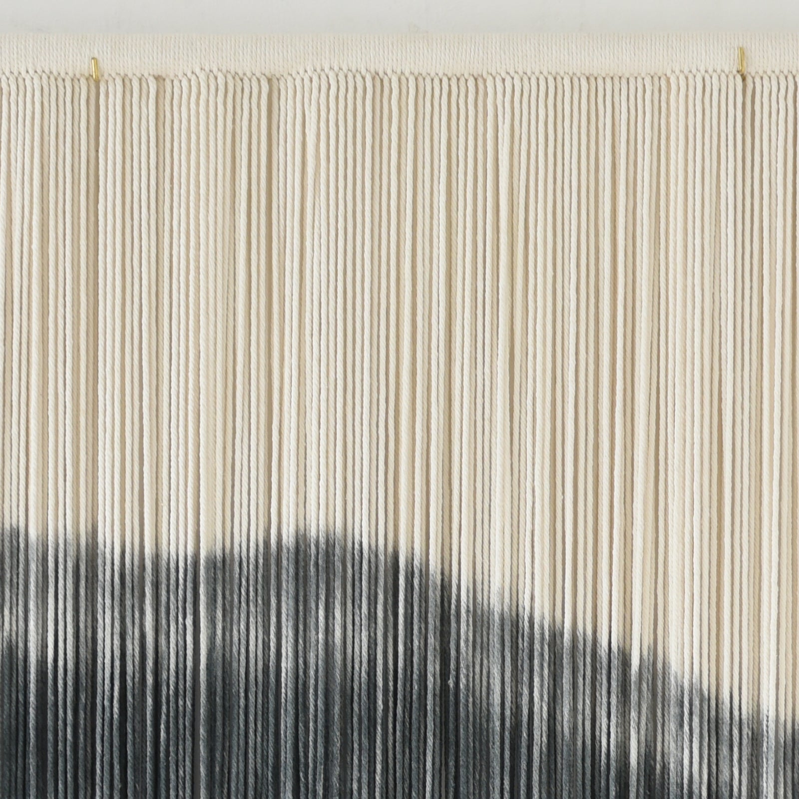 Large Macrame Wall Hanging Boho Dip Dye Black