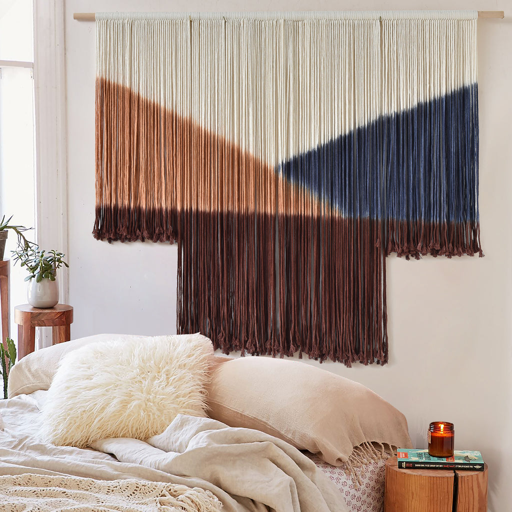 Macrame Wall Hanging Geometric Macrame Wall Art for Living Room or Bedroom Decor