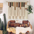 Boho Home Decor Handmade Cotton Fiber Art