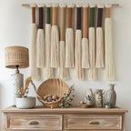 Boho Home Decor Handmade Cotton Fiber Art