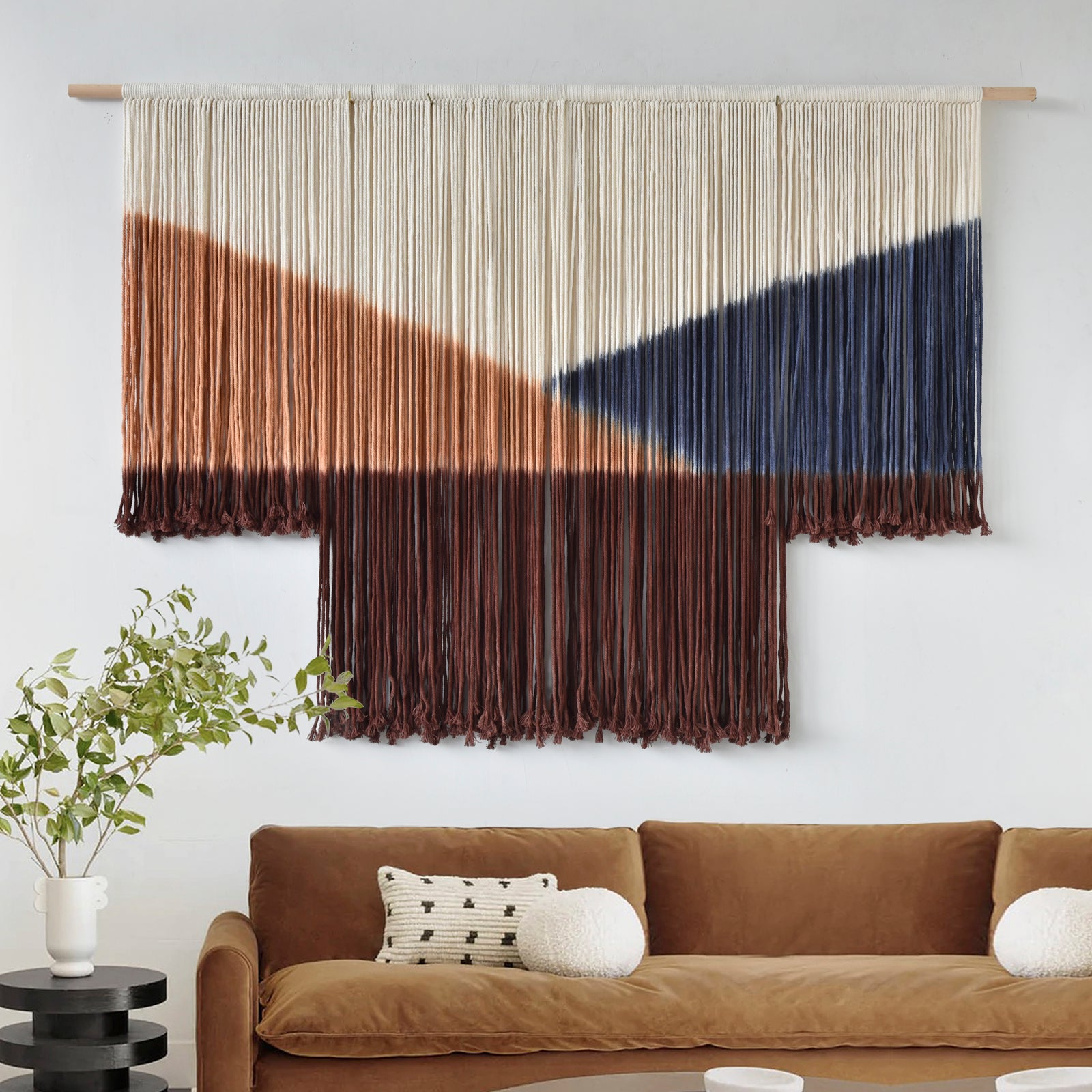 Macrame Wall Hanging Geometric Macrame Wall Art for Living Room or Bedroom Decor