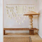 Macrame Wall Hanging Yarn Tassel Handmade Ivory