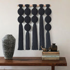 Macrame Wall Hanging Black Boho Wall Art