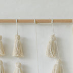 Macrame Wall Hanging Yarn Tassel Handmade Ivory