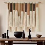 Boho Home Decor Handmade Cotton Fiber Art