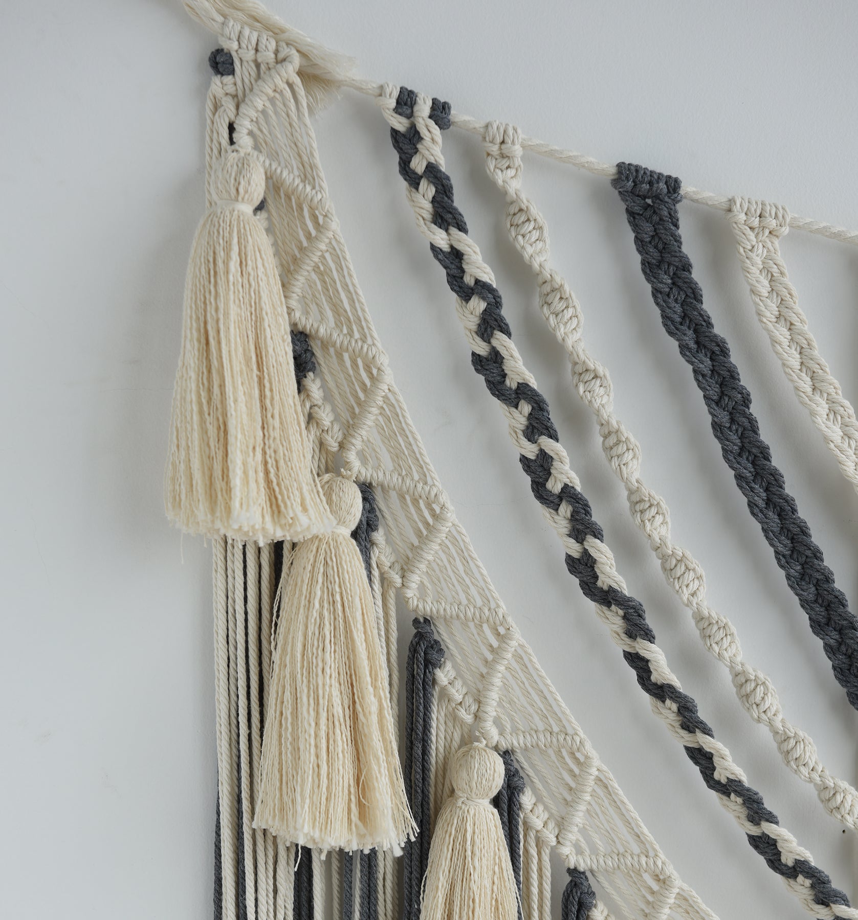 Macrame Wall Decor Panels Handmade Wall Art Home Living Room Bedroom Decor