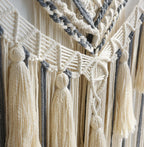 Macrame Wall Decor Panels Handmade Wall Art Home Living Room Bedroom Decor