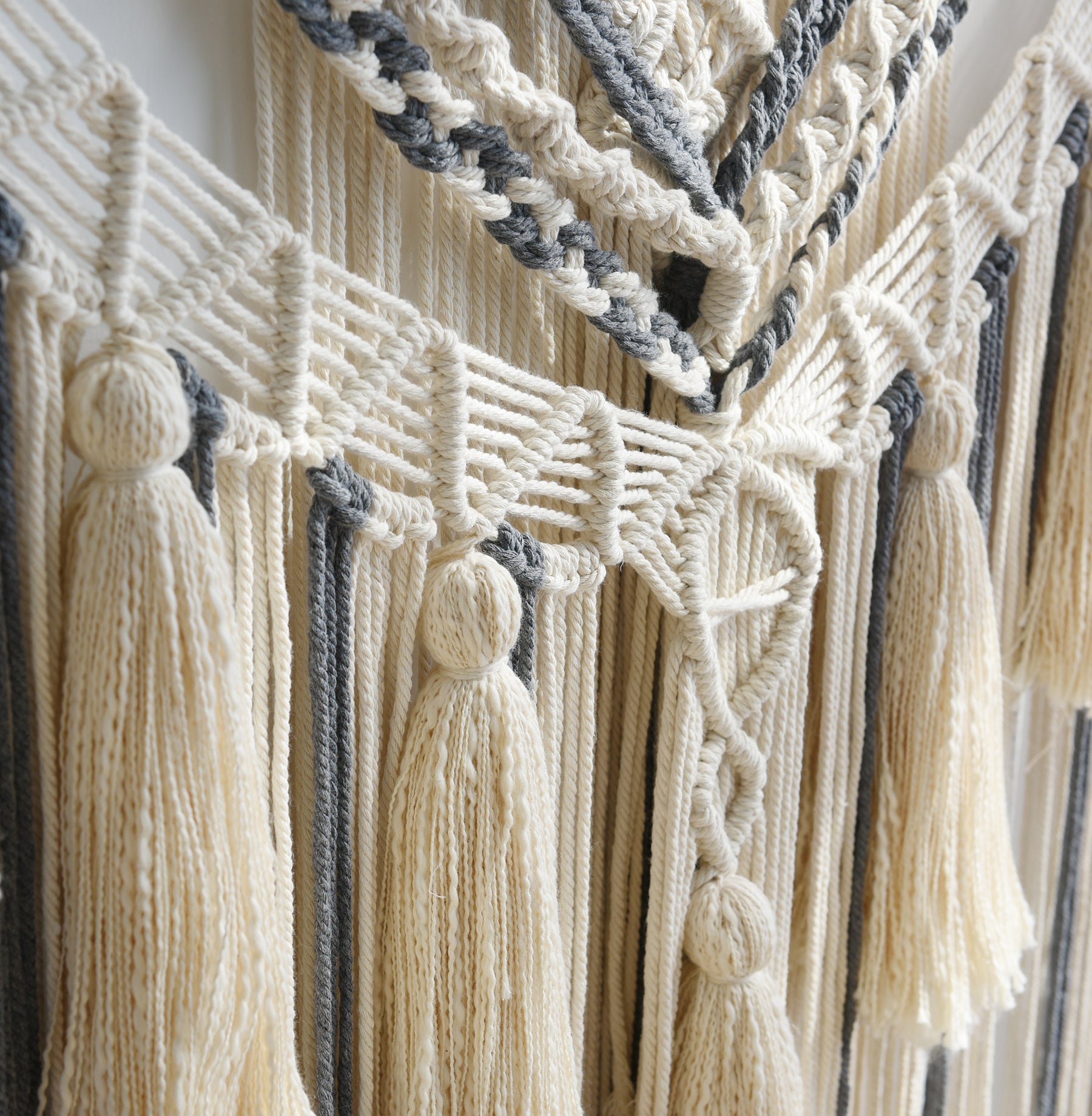 Macrame Wall Decor Panels Handmade Wall Art Home Living Room Bedroom Decor