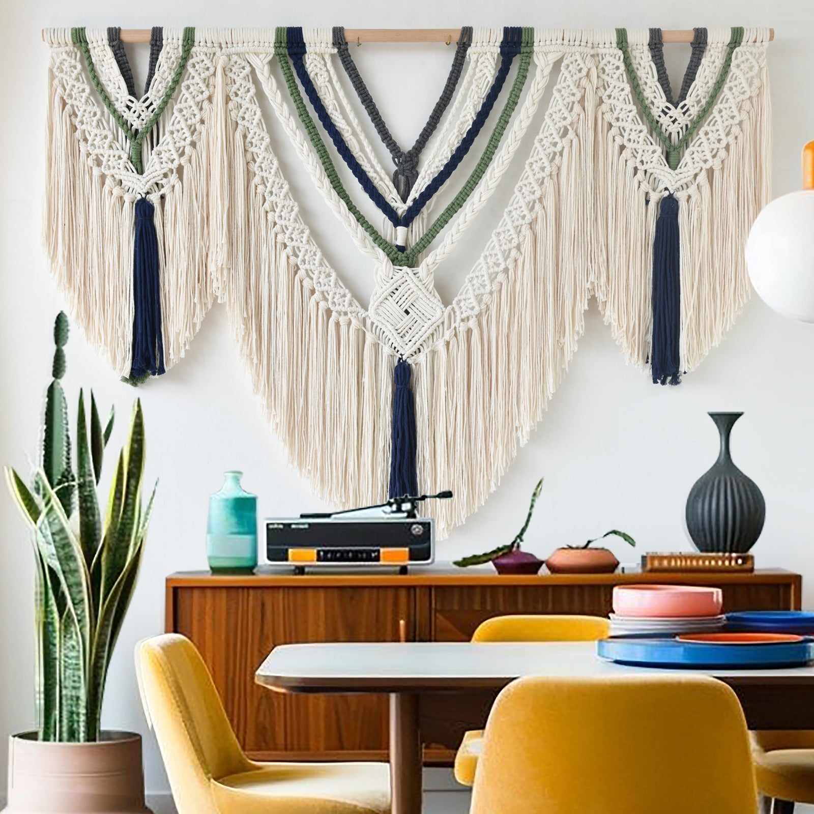 Macrame Wall Hanging Handwoven Boho Wall Decor