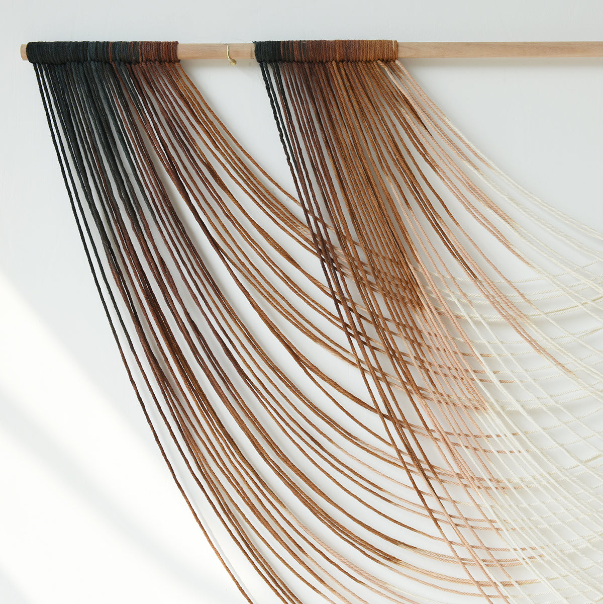 Macrame Wall Hanging Dip Dyed Large Fiber Wall Art Macrame Wall Decor Boho Bedroom Living Room Wall Decor,59" W x 35" L